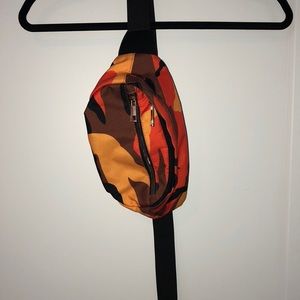 orange camo fanny pack (adjustable)